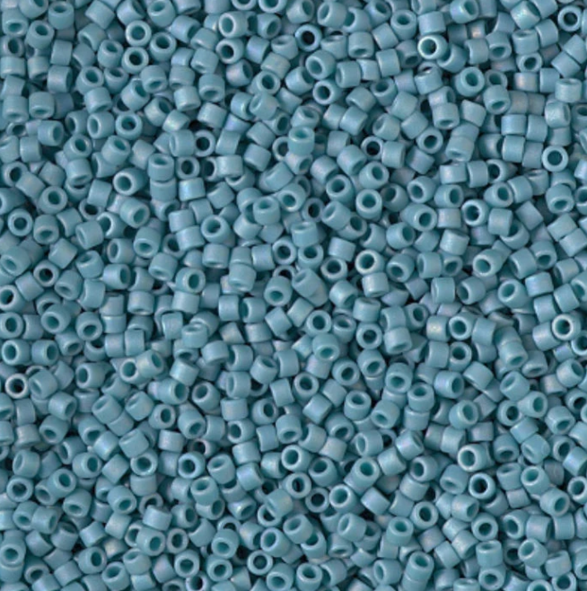 DB2315 11/0 Matte Opaque Glazed Nile Blue AB Miyuki Delica