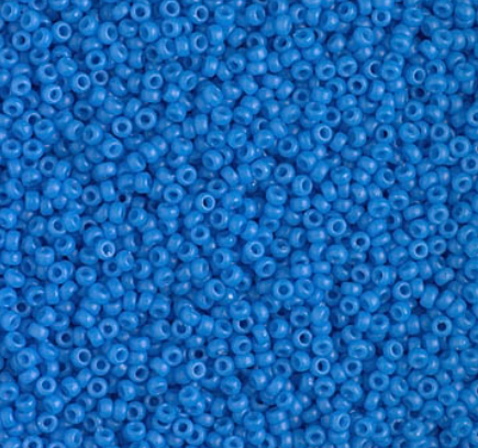 15-4484 Duracoat Dyed Opaque Delphinium, Miyuki size Seed Bead, 15/0