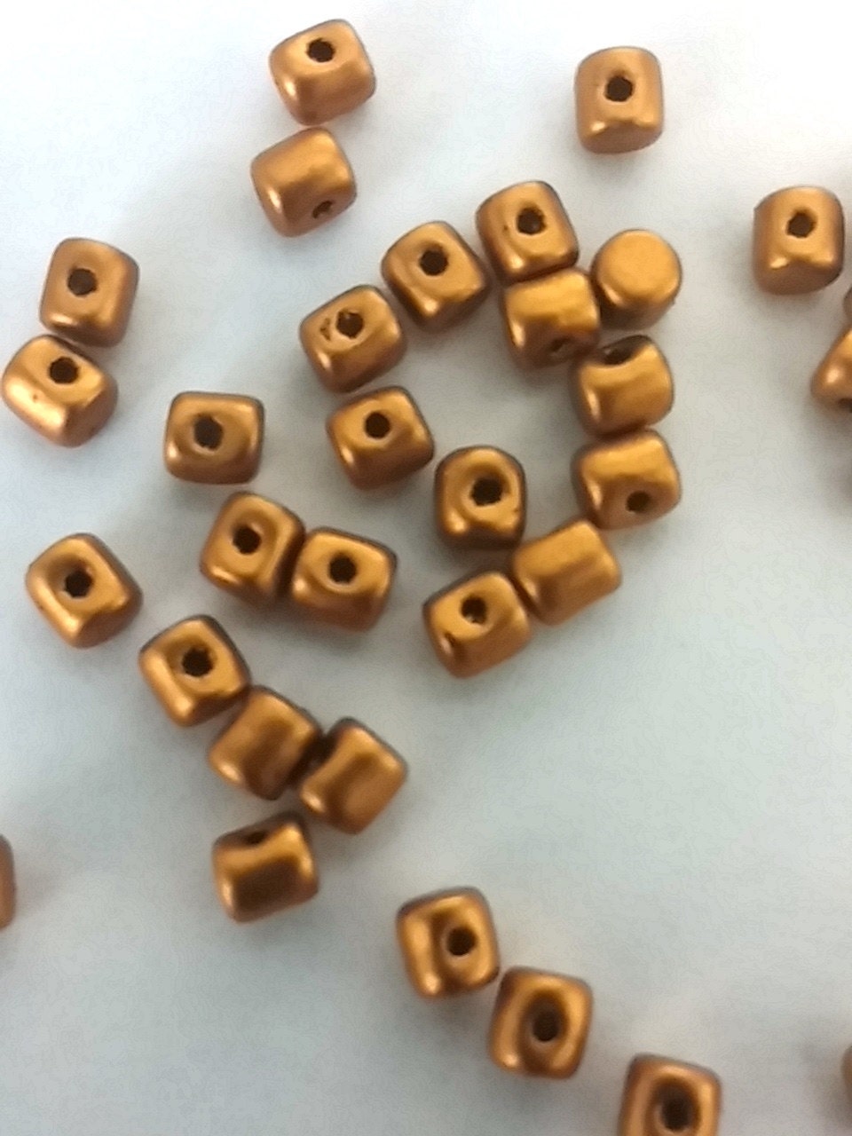 Minos Par Puca Bronze Gold Matte, 2.5X3MM Czech glass 01740, 5 grams