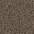 15/0 Duracoat Galvanized Miyuki Glass Seed Bead, Pewter, D4222