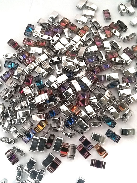 Half Tila Crystal Heliotrope, HTL-4554, Miyuki, 5 grams