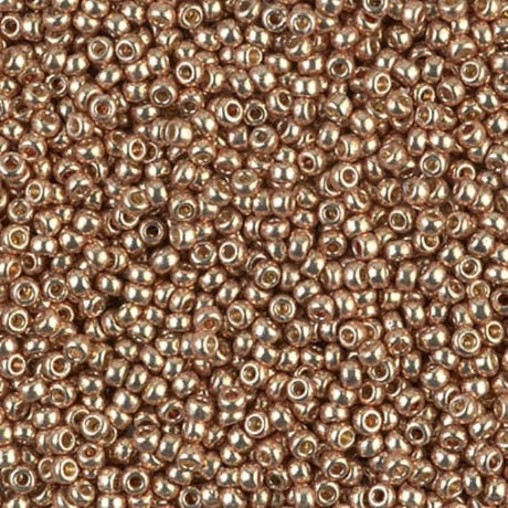 11/0 Duracoat Galvanized Miyuki Seed Beads, Champagne, 4204