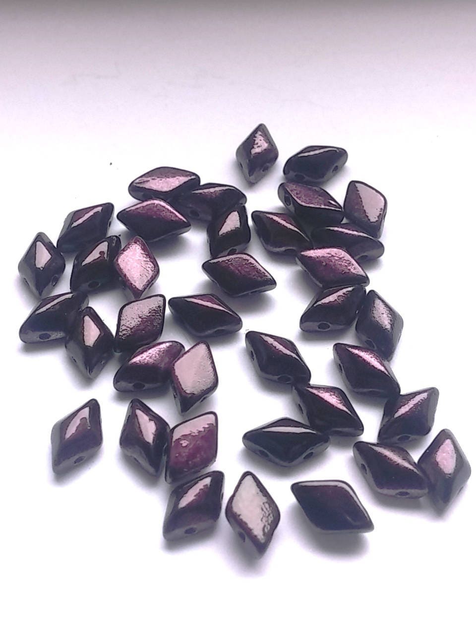 GemDuo Metalust Purple, 2-Hole Matubo Czech beads 8x5mm, 24202 50 Beads