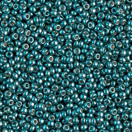 11/0 Duracoat Galvanized Miyuki Seed Bead, Dark Sea Foam, 4217