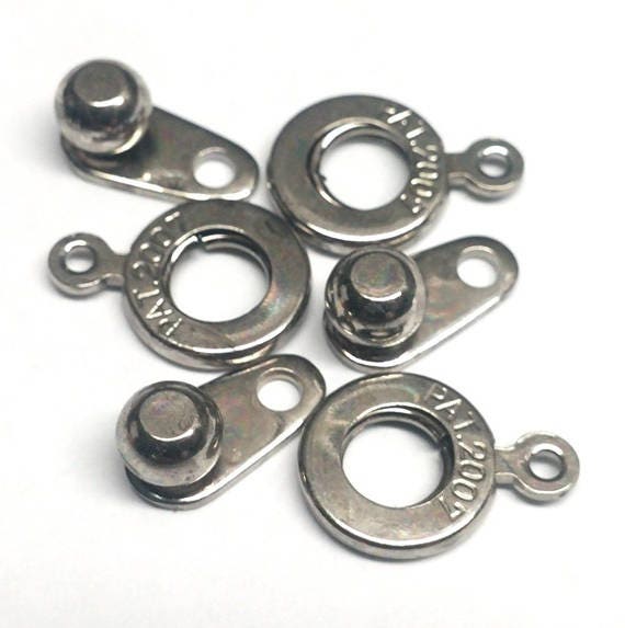 Ball and Socket 8MM Clasp, Pewter Color, qty 2
