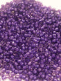 15/0 Fancy Color Lined Purple, Japanese Glass Bead 399J