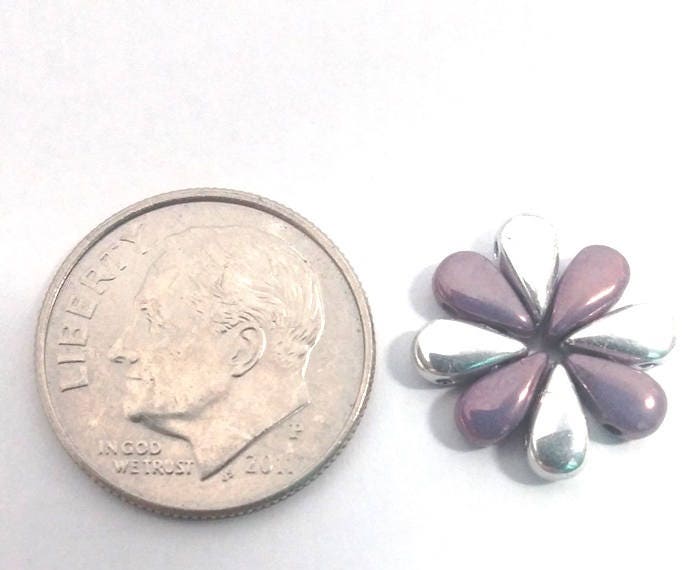 DropDuo Lava Red 2-Hole Czech Glass 3x6MM, 01890-50 Beads