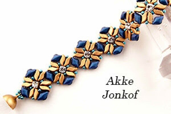 StormDuo Jet, 2-Hole bead 7x3mm 23980-50 Beads