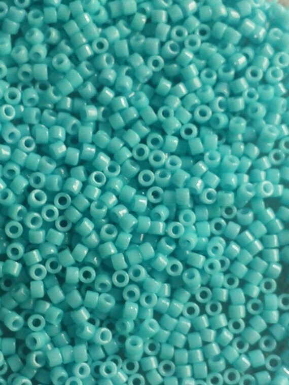 Duracoat Opaque Blue Nile 11/0 Miyuki Delica Bead, DB2128, 7 Grams