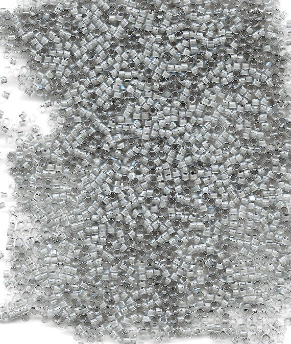 Miyuki 11/0 Delica DB2392 Inside Dyed Pewter