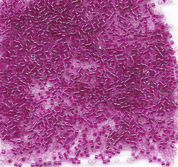 Miyuki 11/0 Delica DB2389 Inside Dyed Magenta