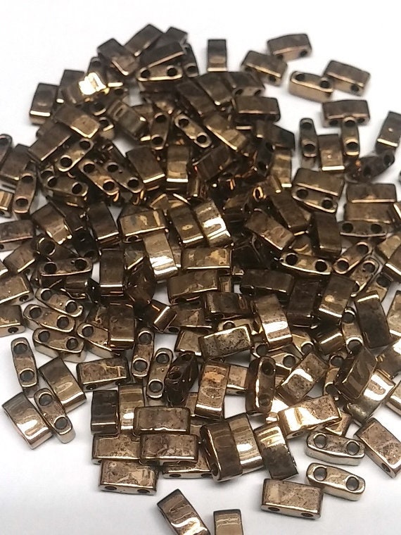 Half Tila Metallic Dark Bronze, HTL-457 Miyuki, 5 grams