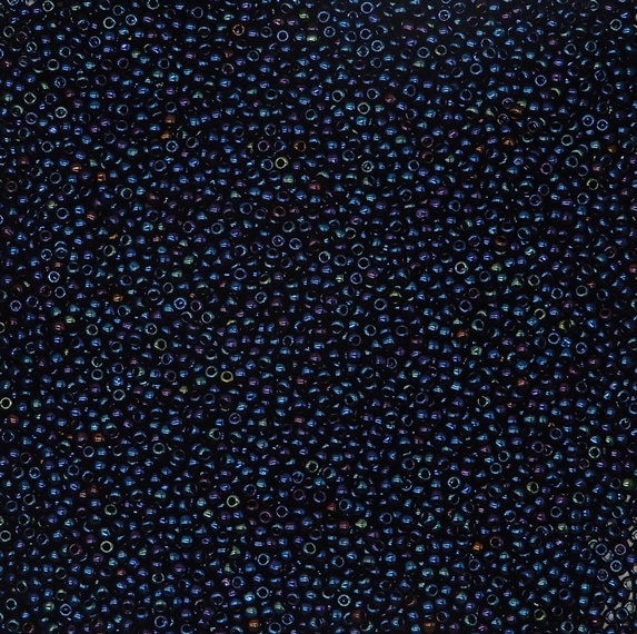11/0 Toho Navy Blue Iris Metallic, color 82 Round Seed Bead 10g (Metallic Nebula)