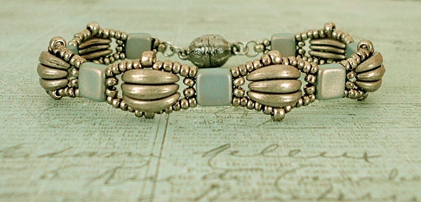 Metallic Antique Copper CzechMates Crescent Bead, 10mm 2-Hole Czech Glass Bead-50 beads