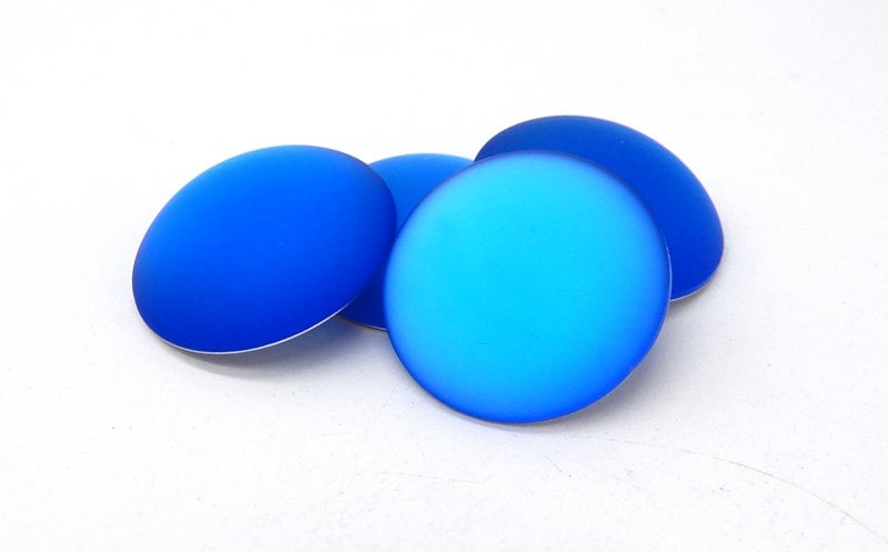 Lunasoft Lucite Cabochon Blueberry, 18mm Round, quantity 1