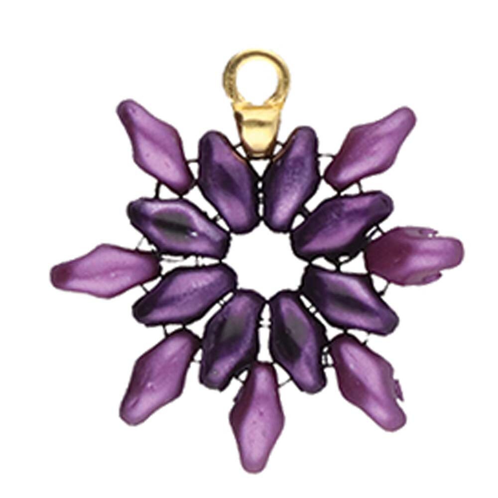 Cymbal Remata SuperDuo Bead Ending, 012051- 4 pieces or 24 pieces