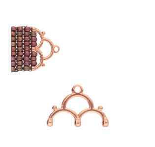 Cymbal Lakos lll Bead Ending 012234, 2 pieces Antique Brass-Discontinued