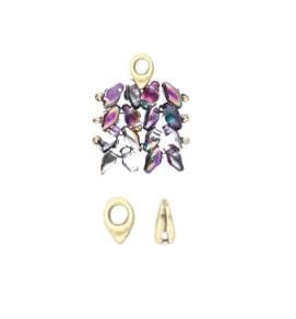 Cymbal Kolympos SuperDuo Bead Ending, 012357, 6 pieces or 20 pieces