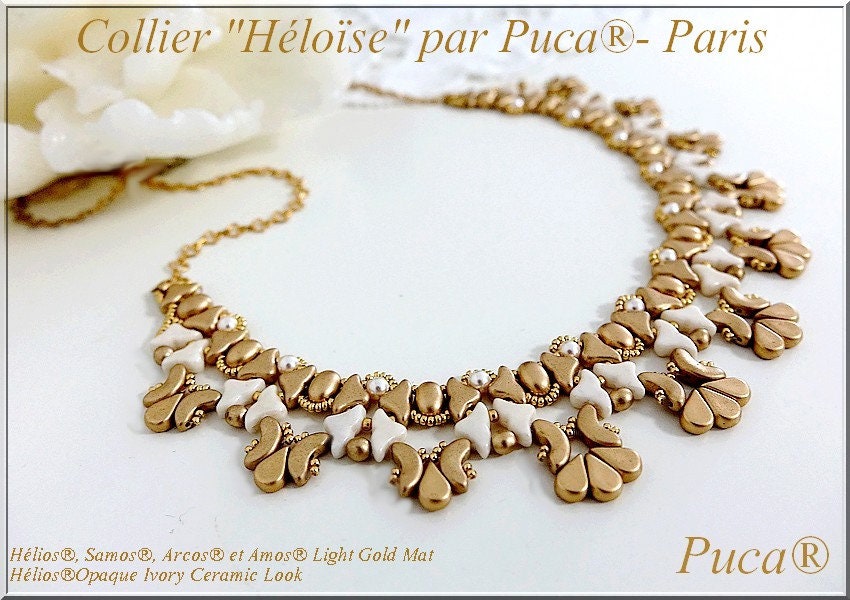 Helios par Puca® Copper Gold Matte, 2-Hole Czech Glass 6x10mm, 00030-01780-30 Beads