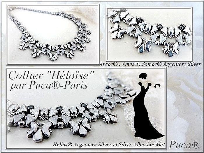 Helios par Puca Metallic Matte Old Silver Spotted, 2-Hole Czech Glass 6X10mm, 23980-65321-30 Beads