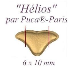 Helios par Puca® Rose Opal Splash, 2-Hole Czech Glass 6x10mm, 71020-94401-30 Beads