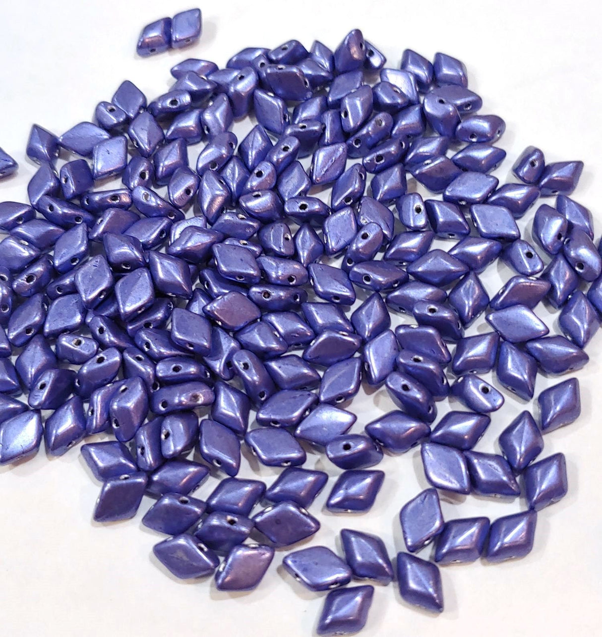 GemDuo Saturated Metallic Ultra Violet, 2-Hole Matubo Czech beads 8x5mm, 06B07 50 Beads