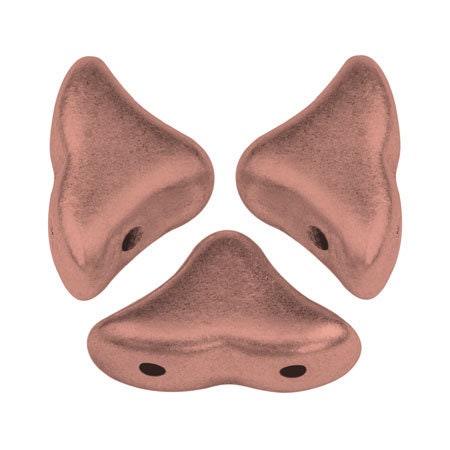 Helios par Puca® Copper Gold Matte, 2-Hole Czech Glass 6x10mm, 00030-01780-30 Beads