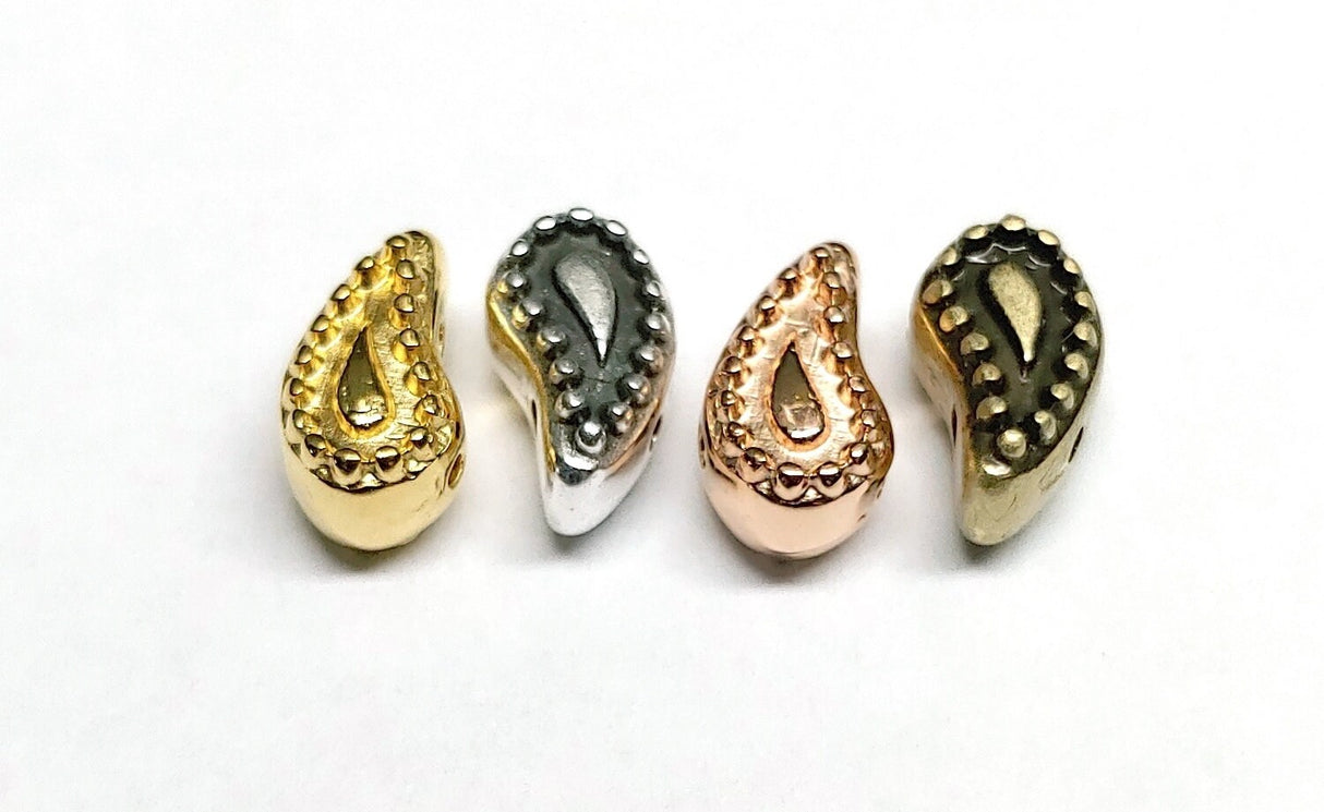 Cymbal Aylia Paisley Bead Substitute, 013085, 4 pieces - Rose Gold
