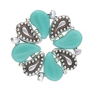 Cymbal Aylia Paisley Bead Substitute, 013085, 4 pieces - Rose Gold