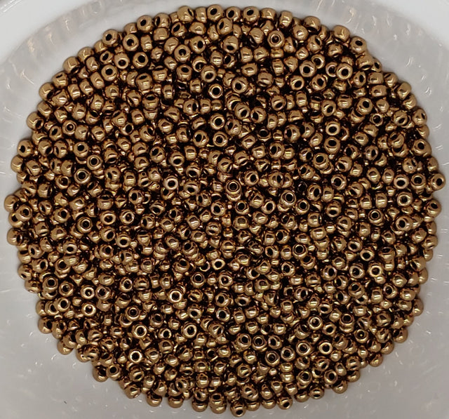 8/0 Metallic Dark Bronze, Miyuki Glass Seed Beads, 457