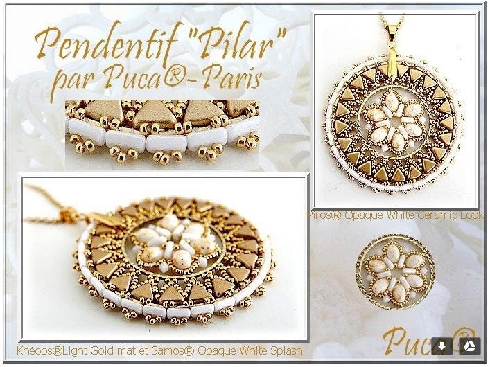 Piros Par Puca-Paris Opaque Ivory, 2-Hole 2x3x5mm Czech Glass, 5 grams