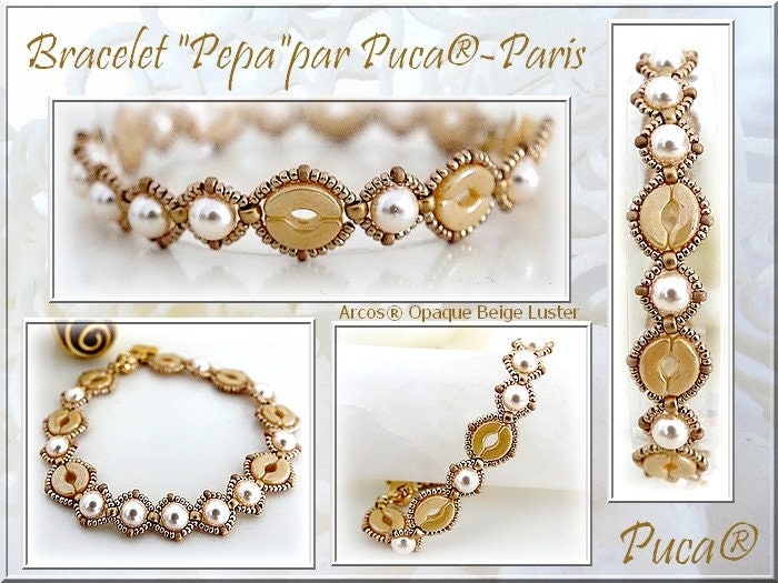 Last one....Arcos® par Puca® Spotted Metallic Matte Old Silver, 3-Hole 5X10mm Czech Glass, 34 Beads