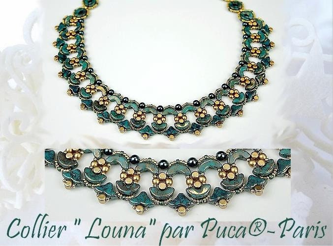 Last four....Arcos par Puca Spotted Metallic Matte Blue, 3-Hole 5X10MM Czech Glass, 23980-65325-30 Beads
