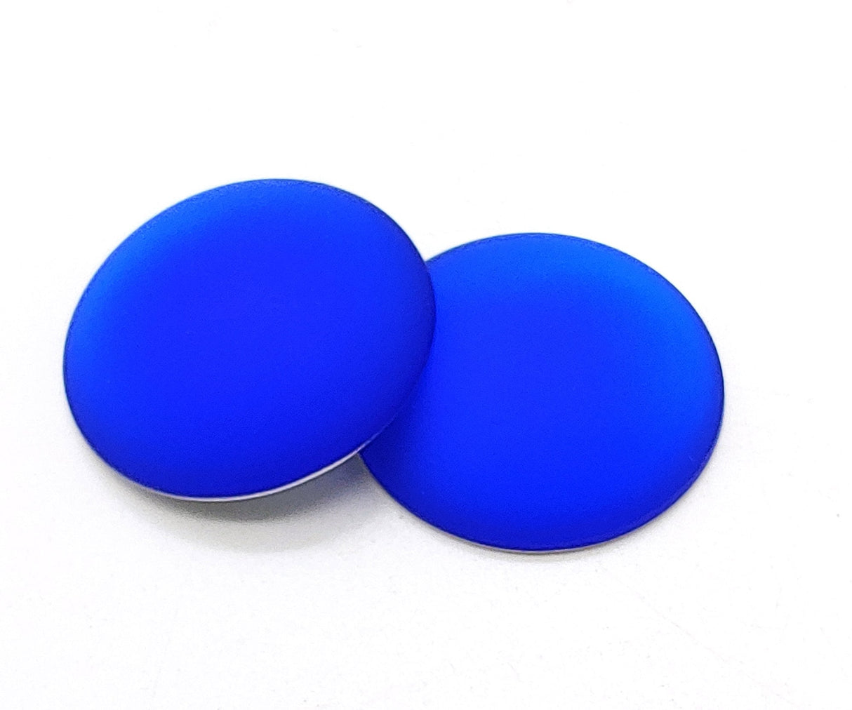 Lunasoft Lucite Cabochon Cobalt, 18mm Round, quantity 1