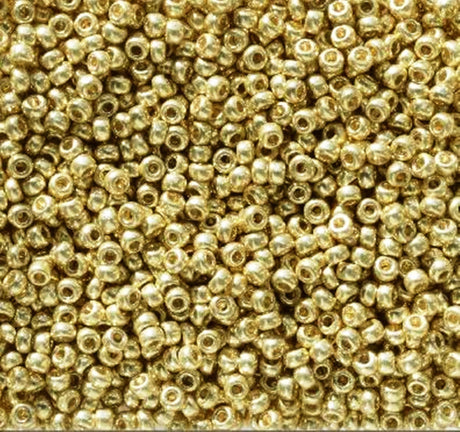 11/0 Duracoat Galvanized Miyuki Seed Bead, Yellow, 5102