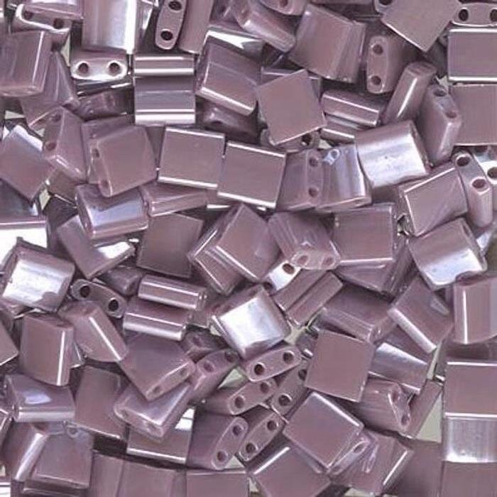 Opaque Mauve Luster, Miyuki 2-Hole Tila Bead TL-437, 5 Grams