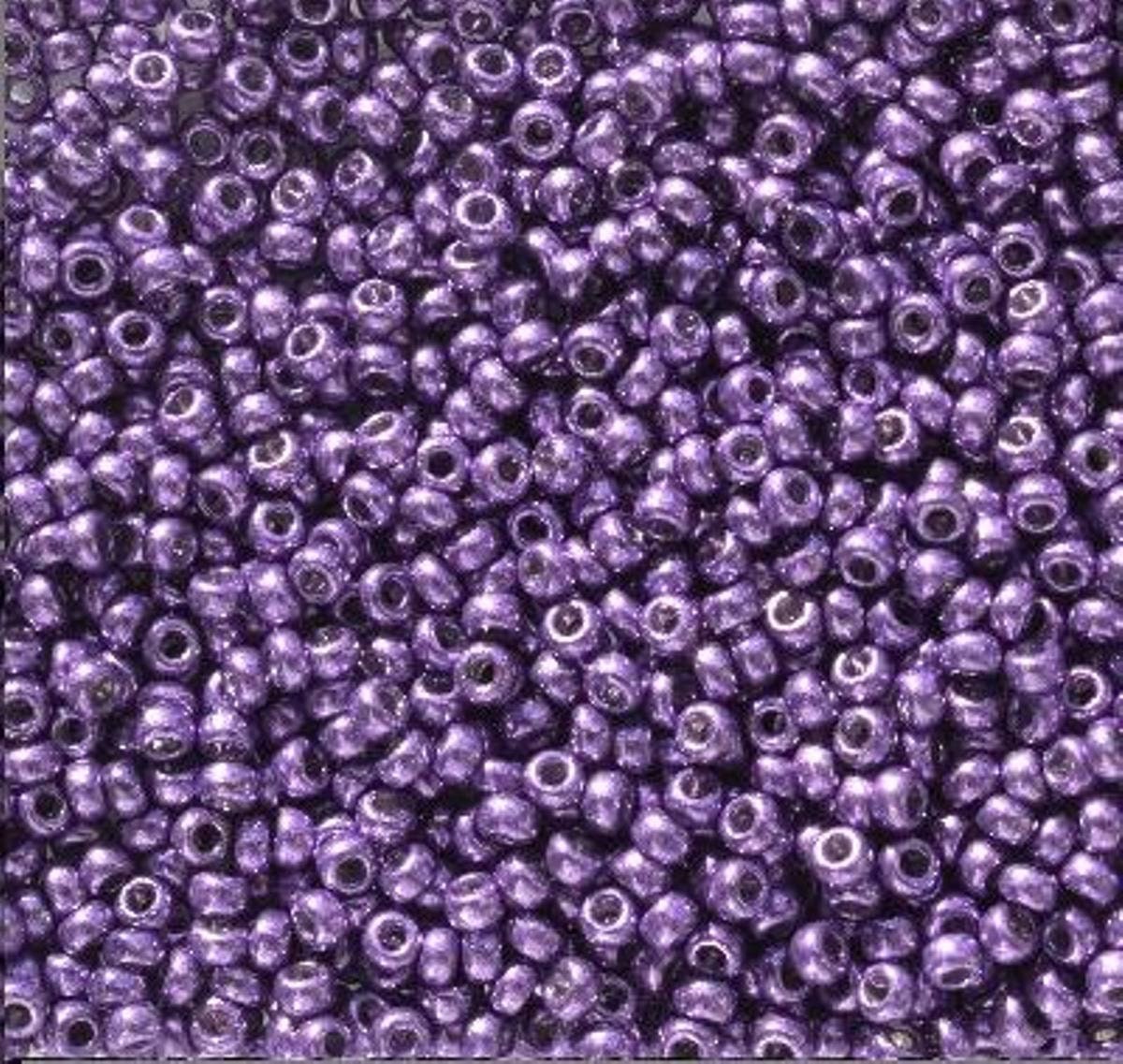 11/0 Duracoat Galvanized Miyuki Glass Seed Bead, Dark Lilac, 5109