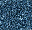 11/0 Duracoat Galvanized Miyuki Glass Seed Beads, Deep Aqua Blue, 5116