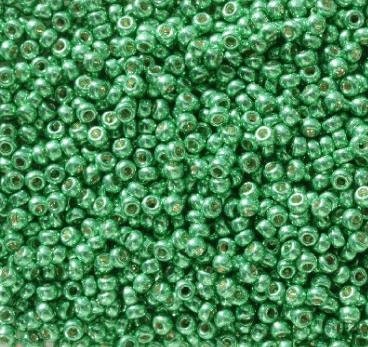 11/0 Duracoat Galvanized Miyuki Glass Seed Bead, Dark Mint Green, 5105