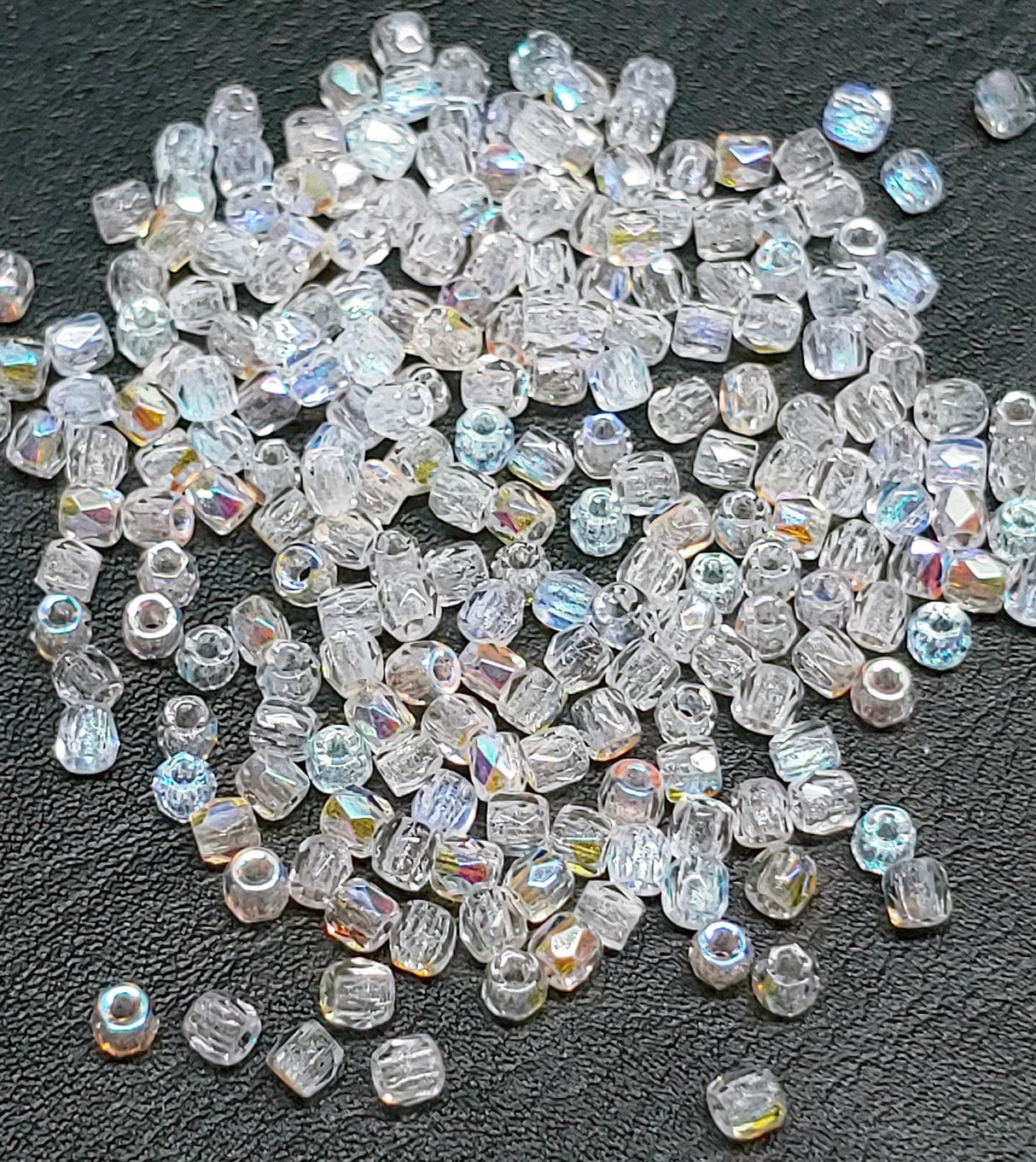 True 2MM Crystal AB, Fire Polish Czech Glass 00030-28701