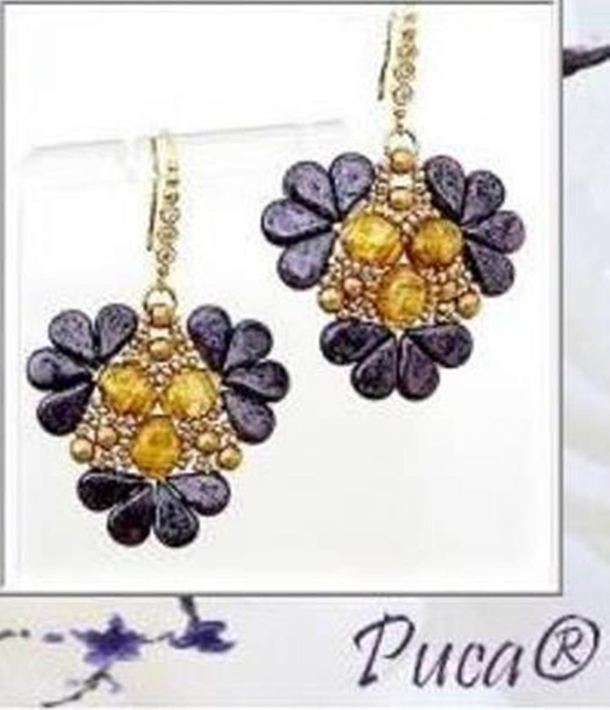 Samos® par Puca® Paris Crystal Gold Spotted, 2-Hole 5x7mm Czech Glass, 00030-65322-25 beads