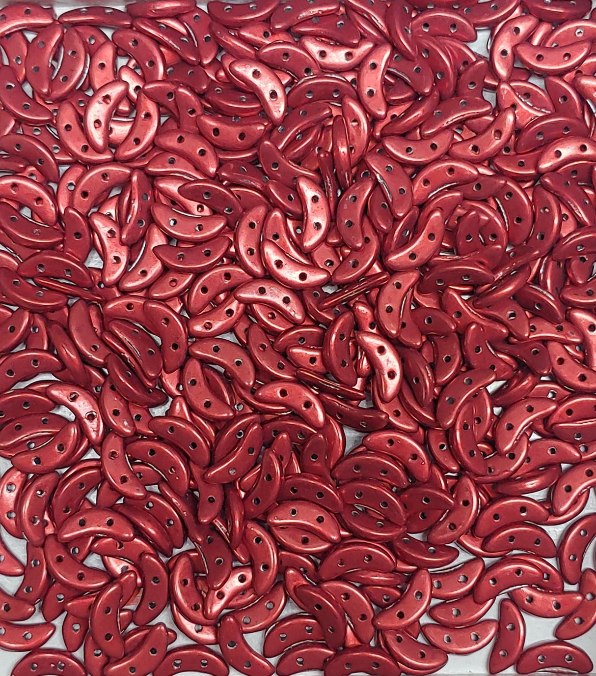 Merlot CzechMates Crescent Bead, 10mm 2-Hole Czech Glass Bead-50 beads