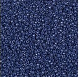 15/0 Duracoat Dyed Opaque Navy, Miyuki Seed Bead, 15-4493