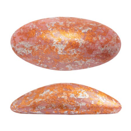 Athos Oval Cabochon - Picasso & Tweedy, 20x10MM Czech Glass, Qty 2 Beads per color