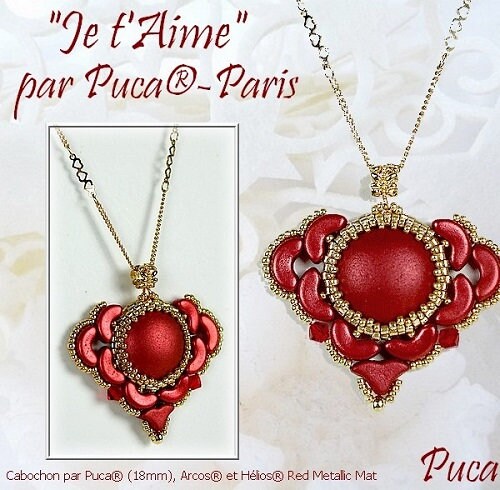 Je t' Aime Pendant Pattern