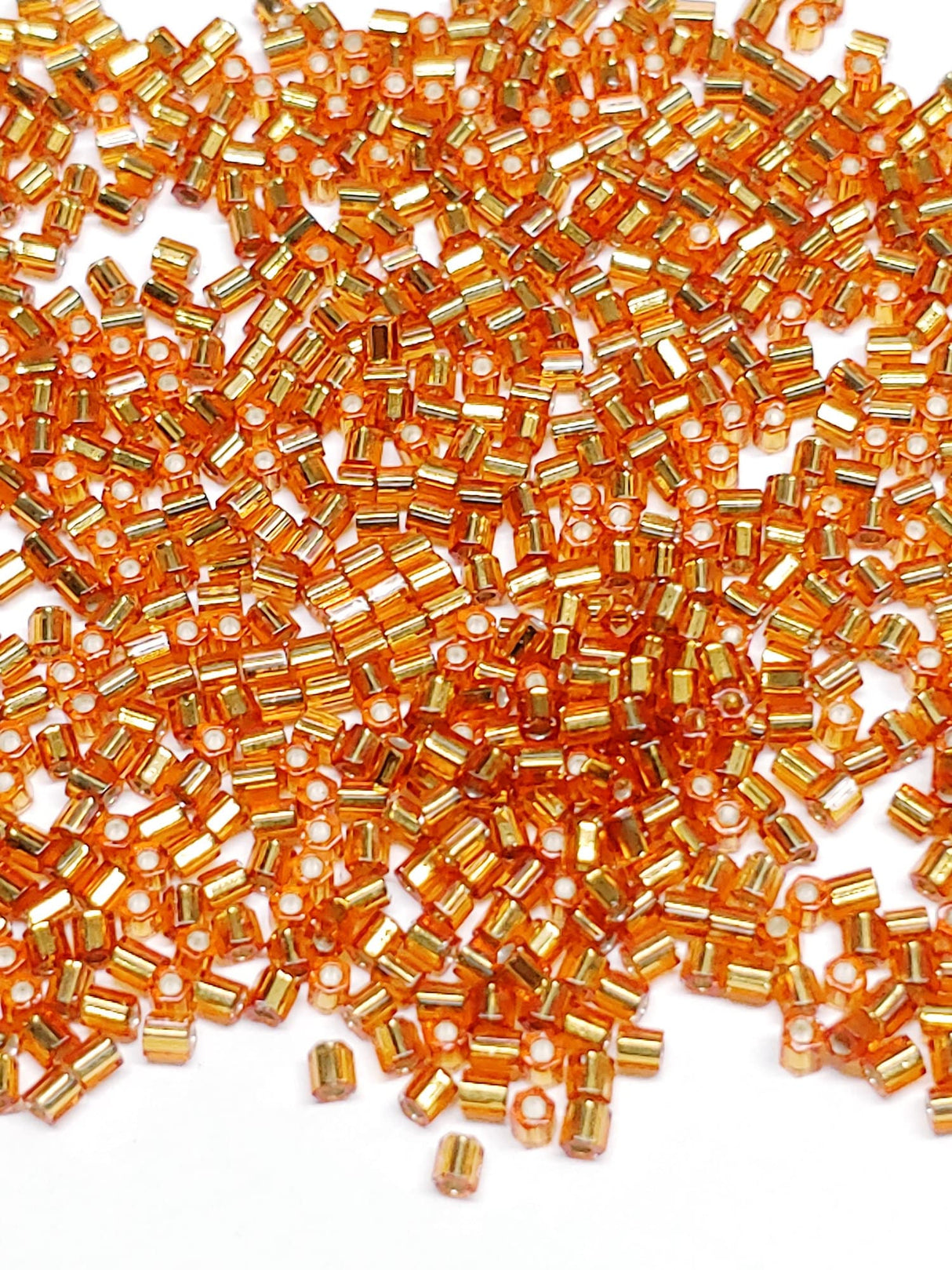 Delica Gold 11/0 2 Cut Hex Lined Miyuki DB2422, 20 Grams