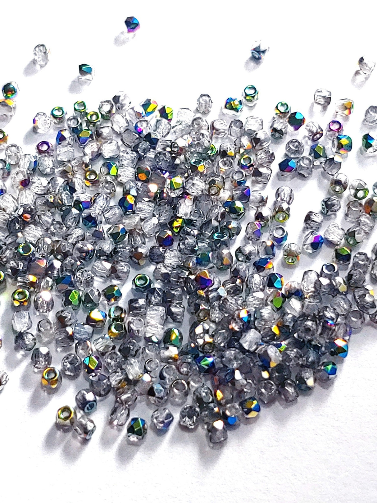 True 2MM Crystal Vitrail, Fire Polish Czech Glass, 00030-28101-100 beads