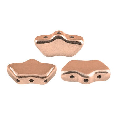 Delos Par Puca ®-Paris® Full Capri Gold, 3 Hole Czech Glass 6 x 11mm, 00030-27100-25 Beads