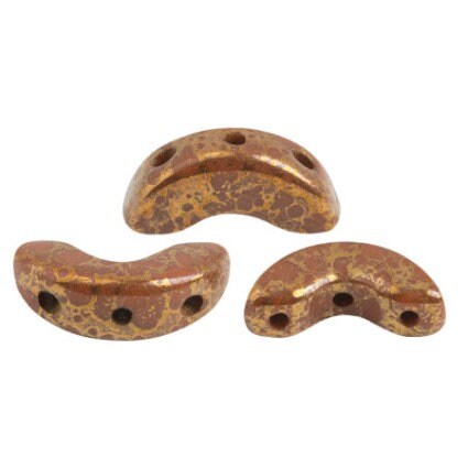 Arcos Par Puca Opaque Chocolate Bronze, 5X10 MM Czech Glass, 13600-15496-30 beads