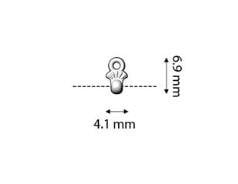 Cymbal Pilos 8/0 Bead Ending, 012326 - 6 pieces or 24 pieces